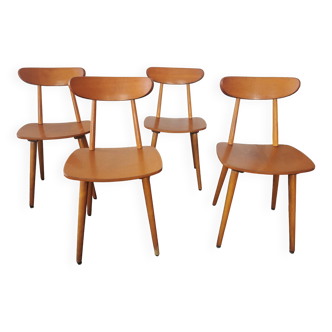 Set of 4 Hiller chairs, vintage 1960