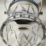 Ice bucket in crystal stylish design. Bayel crystal. Braces/diamond patterns