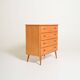 Scandinavian birch chest of drawers, 1950s–1960s