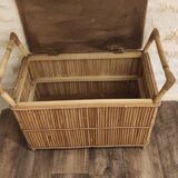 Rattan storage chest