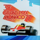 Monaco F1 retro style Grand Prix poster