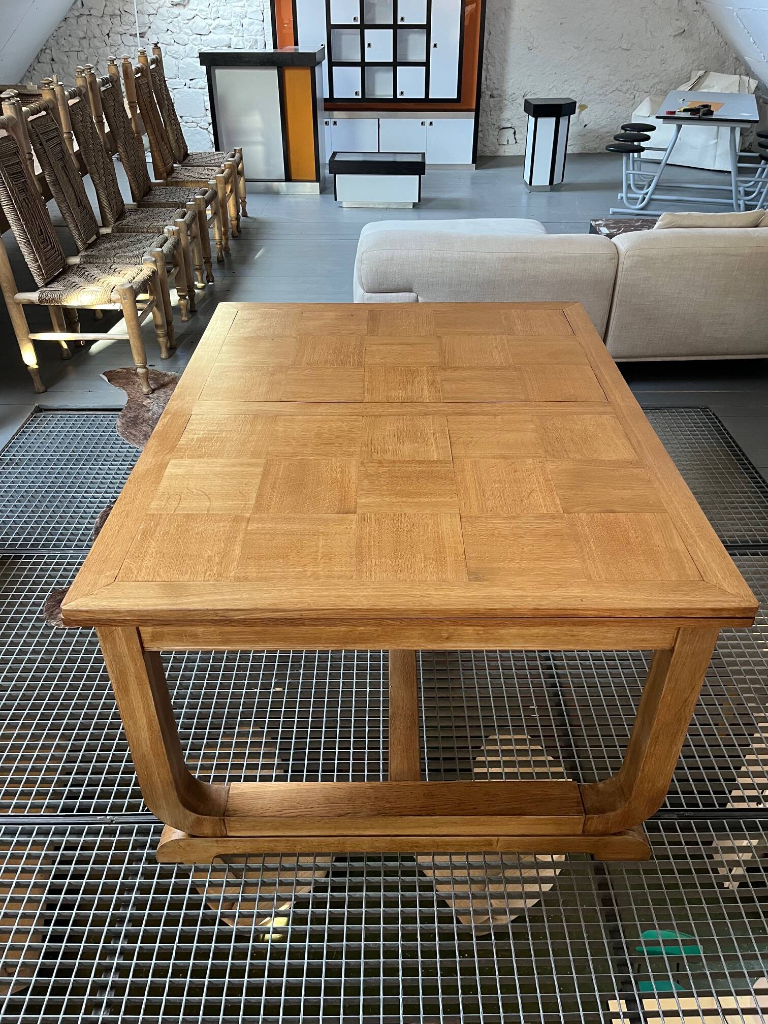 Table from the 1940s in light oak