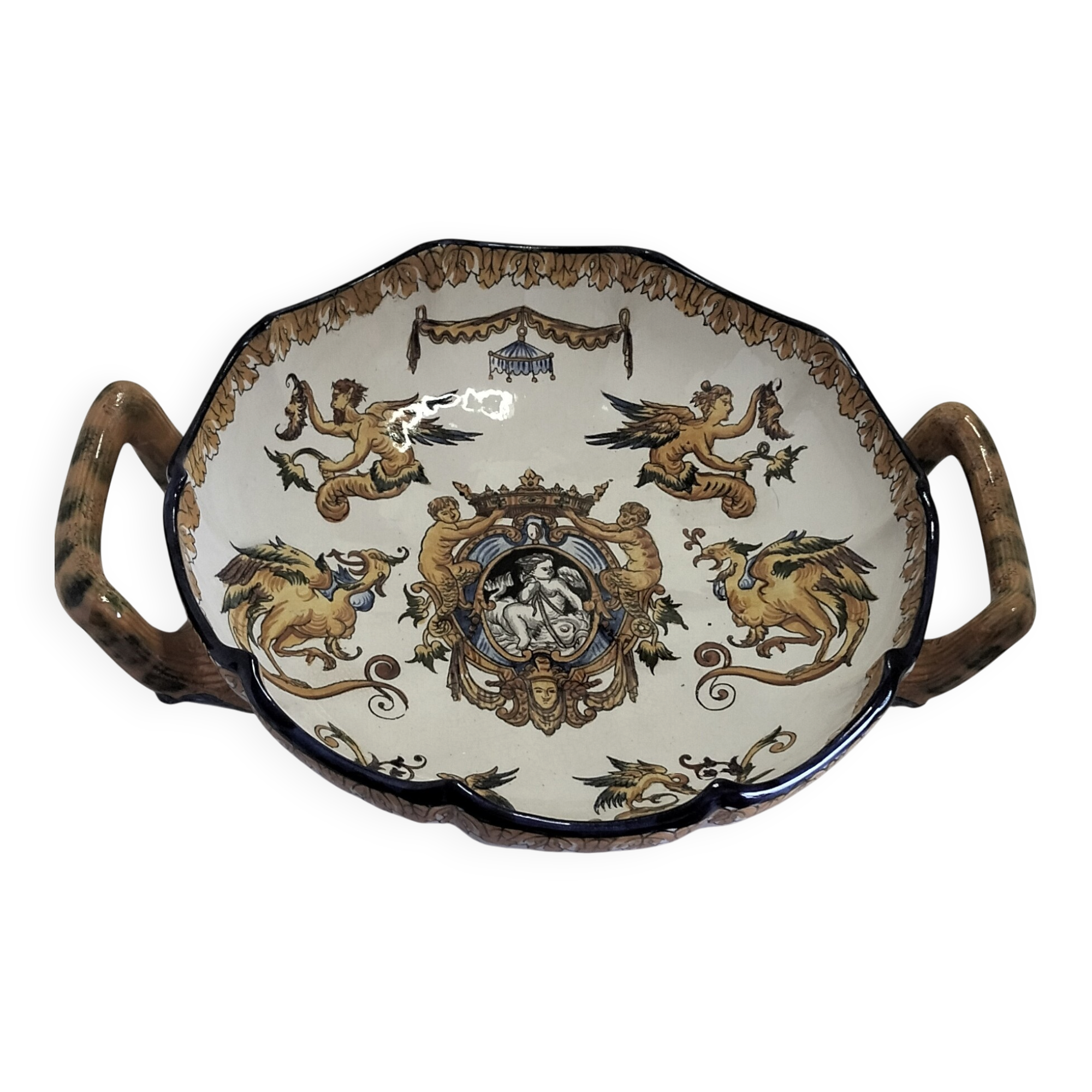Melon bowl in Gien earthenware.