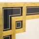 Mirror in gilded wood and black glass by Deknudt Belgium