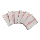 Lot de 6 torchons de vaisselle en chanvre bc