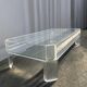 Coffee Table Design Marc Micoud Plexiglas/Lucite and Glass - 1980