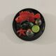 Vintage wall plate majolica starfish lemon