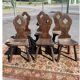 Lot 6 chaises brutalisées campagne montagne