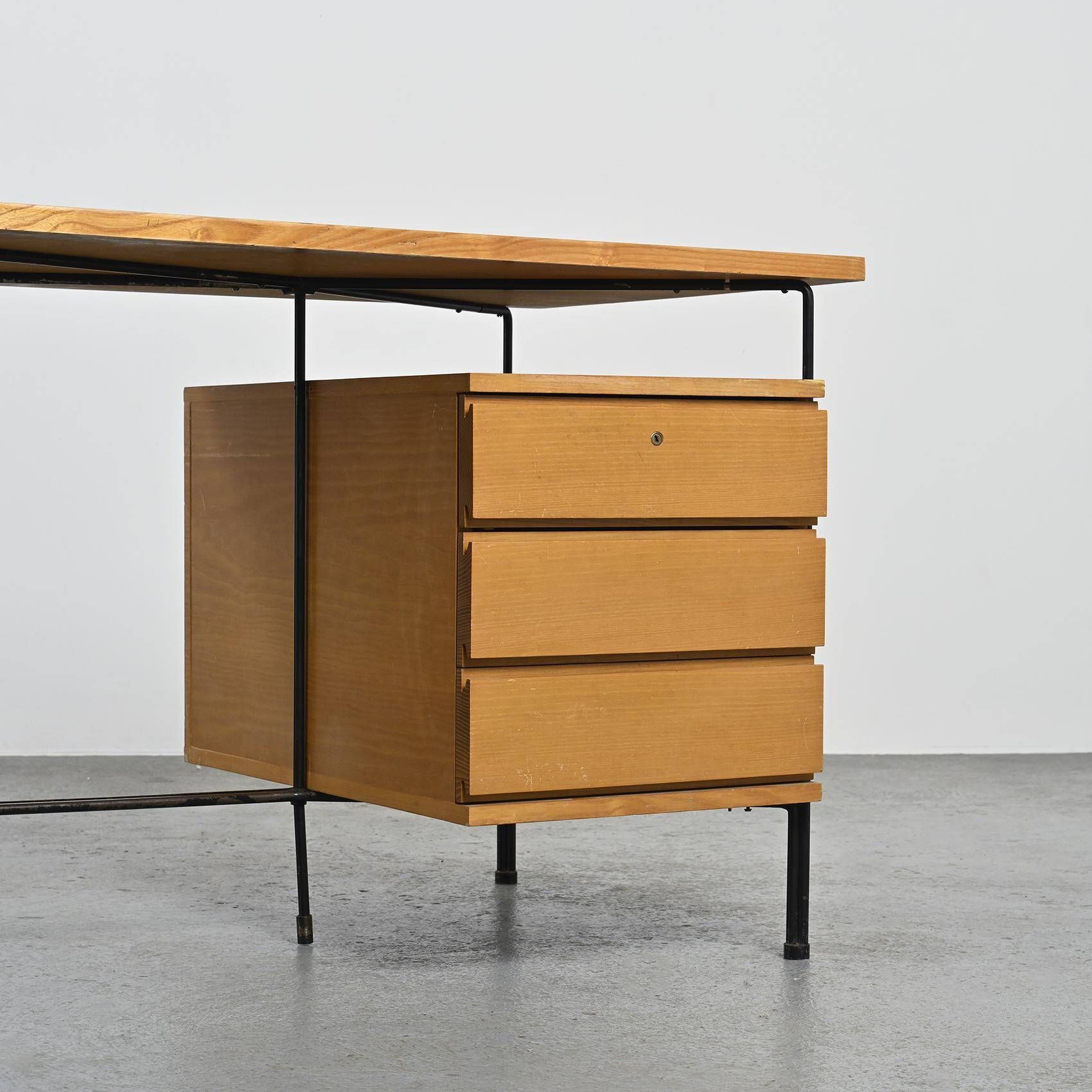 Modernist Desk by ARP, Minvielle France circa 1955