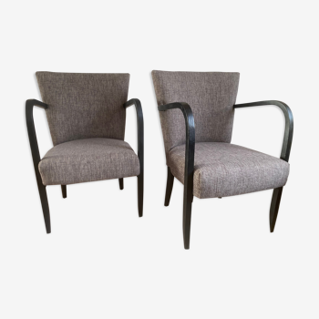 Pair of authentic 50's Fischel armchairs