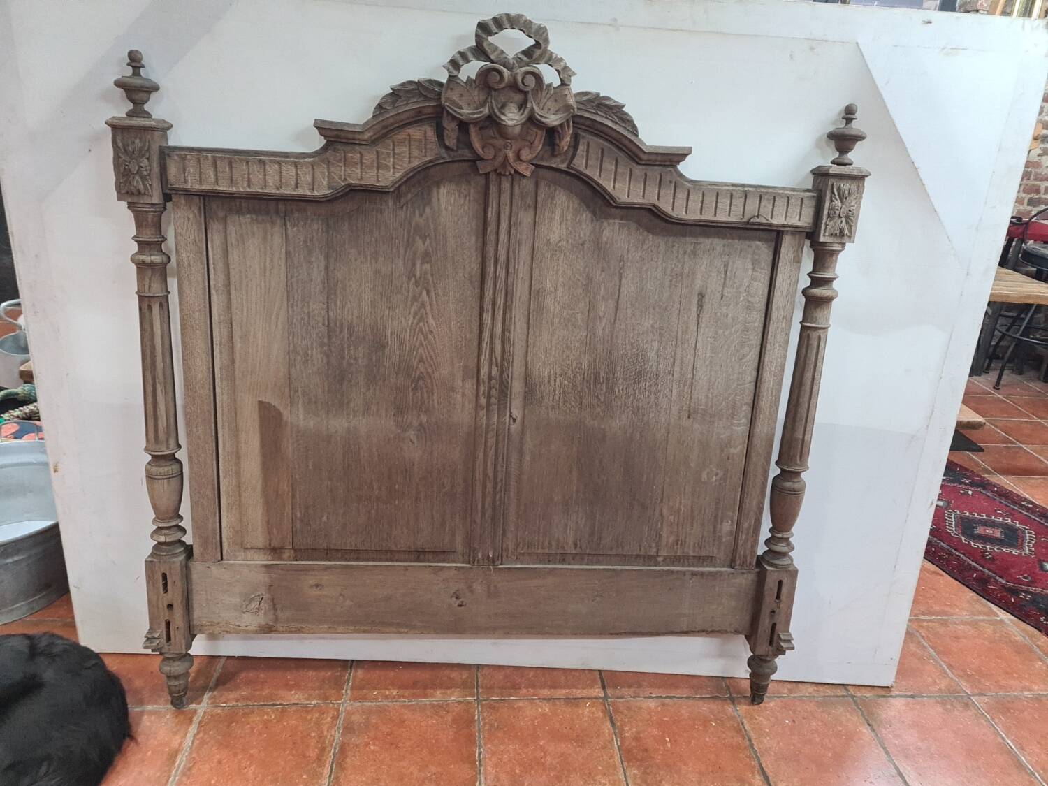 Oak headboard
