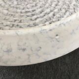 Large white Clichy art deco glass globe