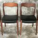 Set of 4 Scandinavian teak chairs brand NF Ameublement - 1960
