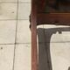 Solid walnut bed with very old walnut burl.