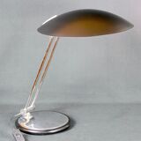 Aluminor, Desk lamp, black and chrome, Modern Space Age, 1970s