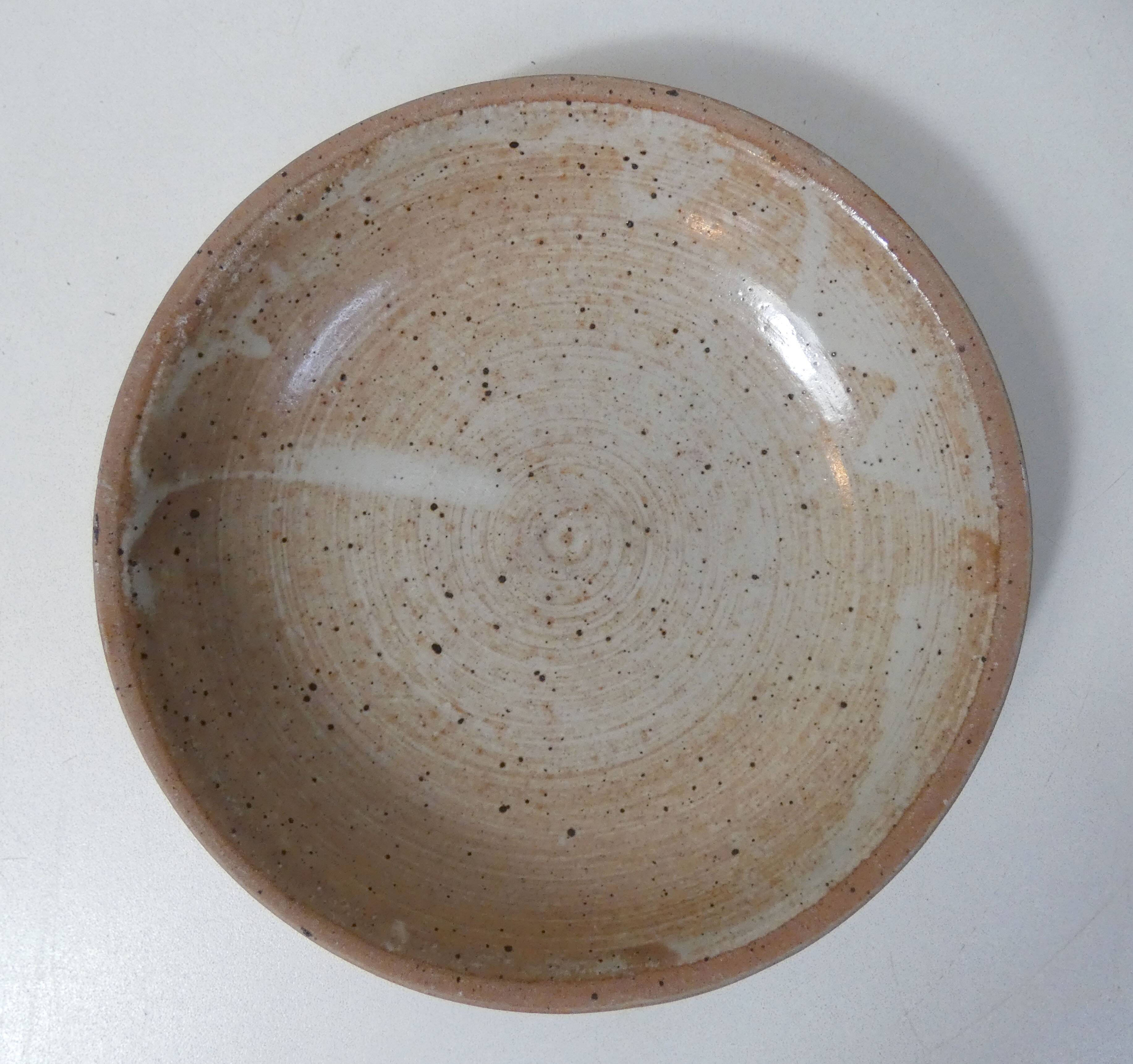 6 Vintage stoneware soup plates