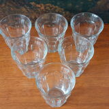 Six verres Duralex vintages