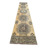 Distressed turkish runner 350x75 cm wool vintage tribal rug