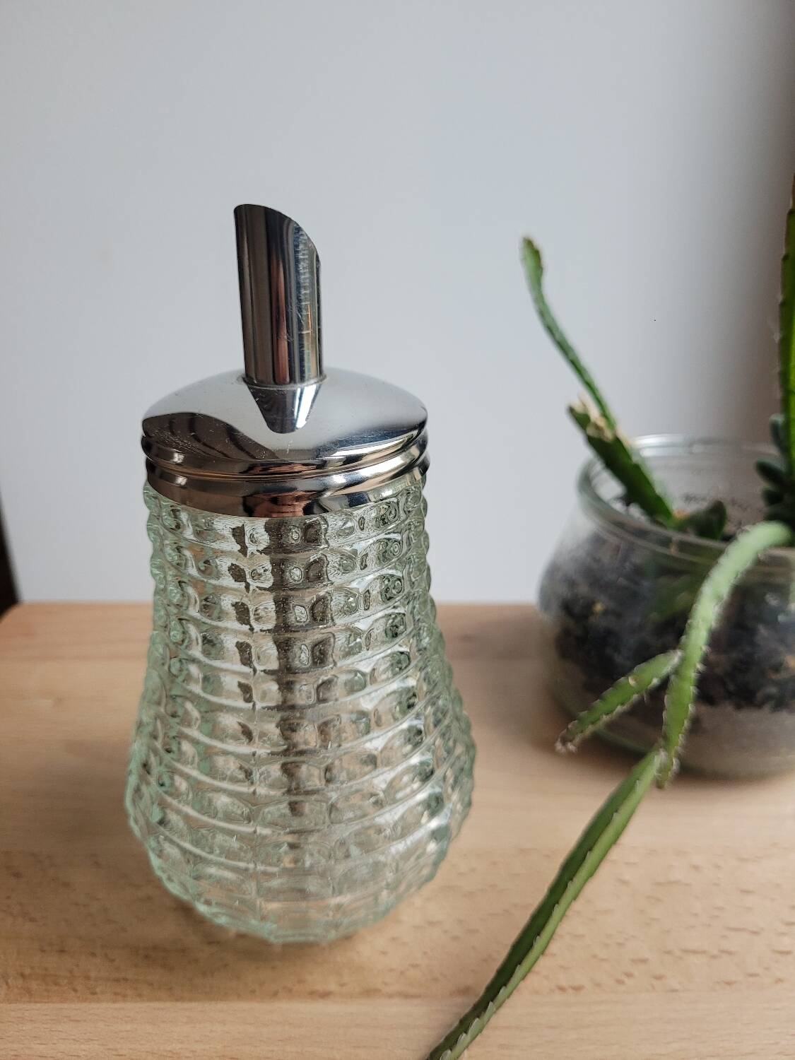 Grace vintage glass sugar bowl