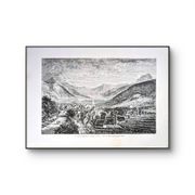 La vallée du Mont-Dore. Illustration imprimée en 1866.