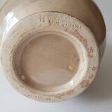 Large ceramic vase with floral motif - Signed La roue Vallauris - H 38 cm
