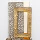Modern Geometric Murano Glass and Brass Wall Lamp