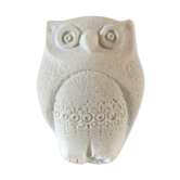 Presse papier sculpture chouette/hibou design Marbell Stone art belgium années 70