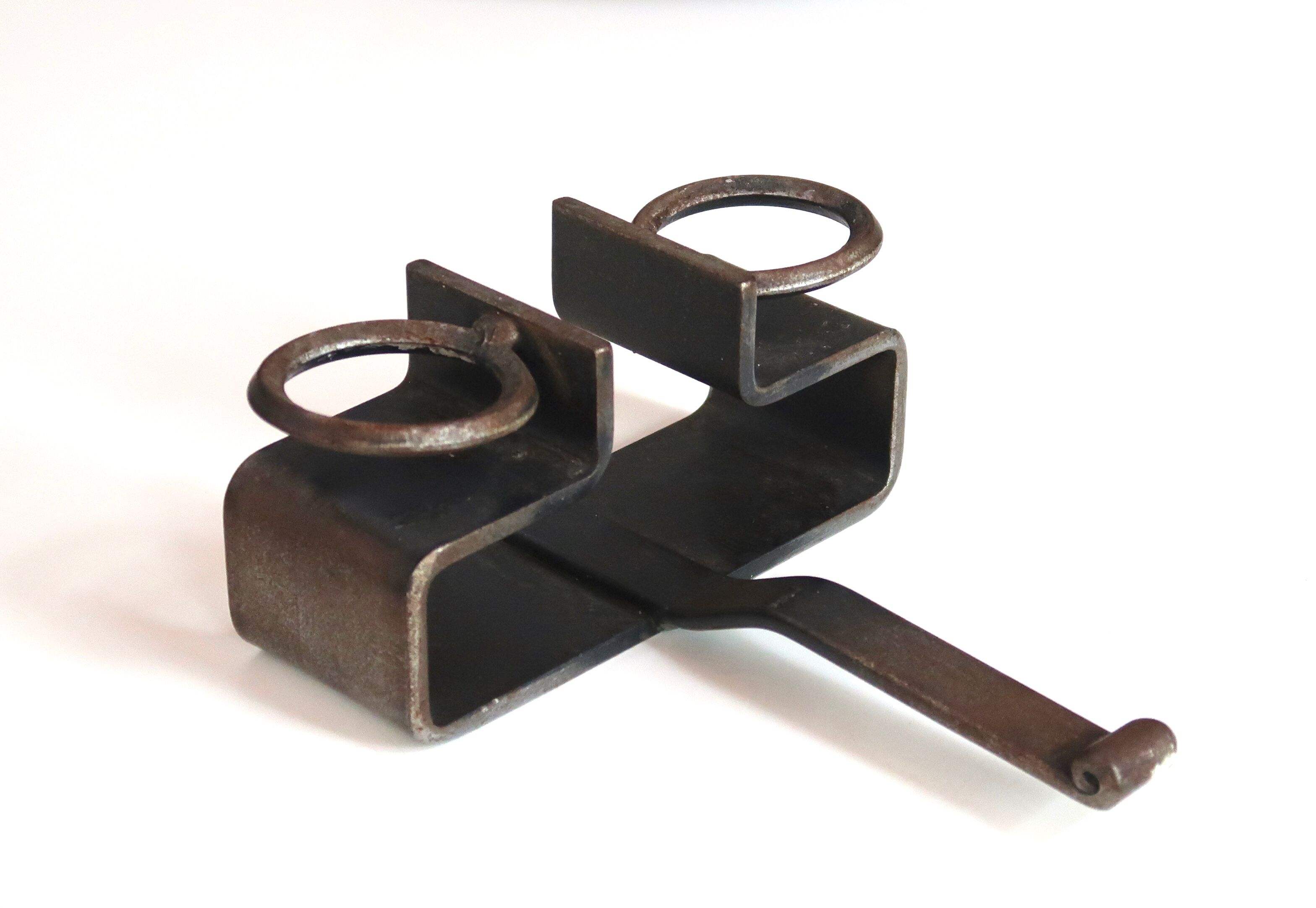 Steel candle holder, 70s