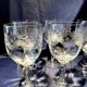 Set of 6 water glasses in engraved glass vierzon emma model