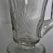 Cut crystal water jug from Fains – 21 cm – vintage