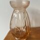 Vase pour bulbes verre rosé art déco 