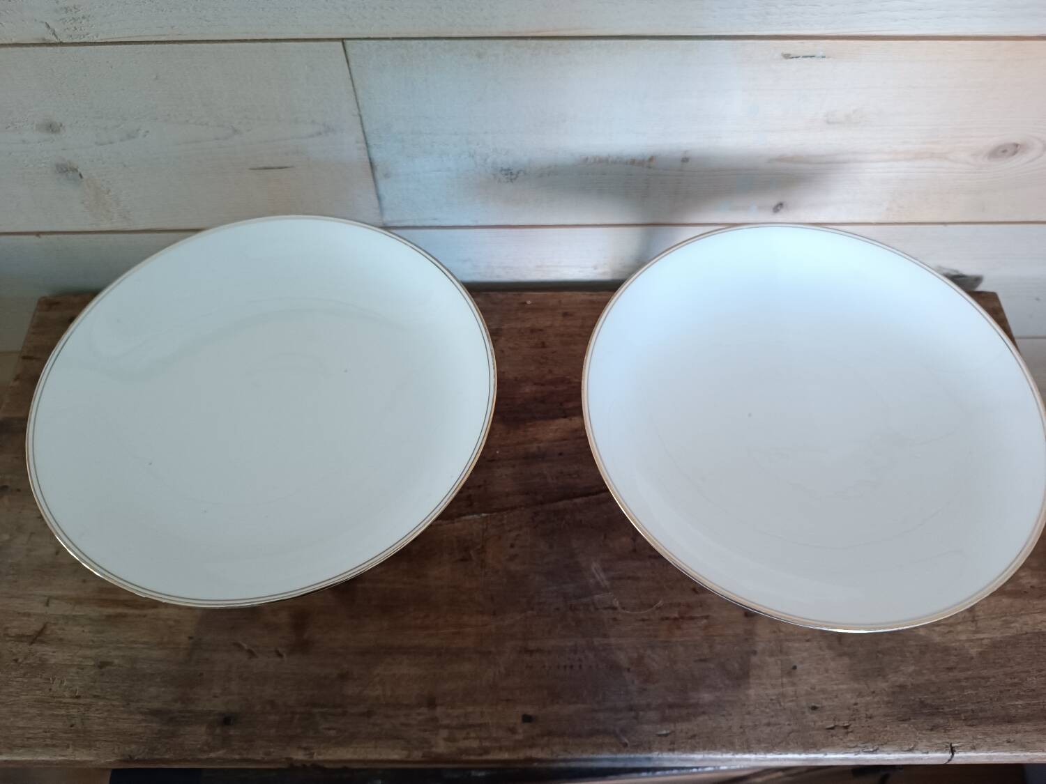 Pair of cake stands – Limoges B & Compagnie – Stamp M Blood