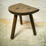 Tripod cowhide stool