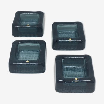 Set of 4 ashtrays Pukeberg