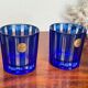 Pair of vintage Arques crystal whisky glasses