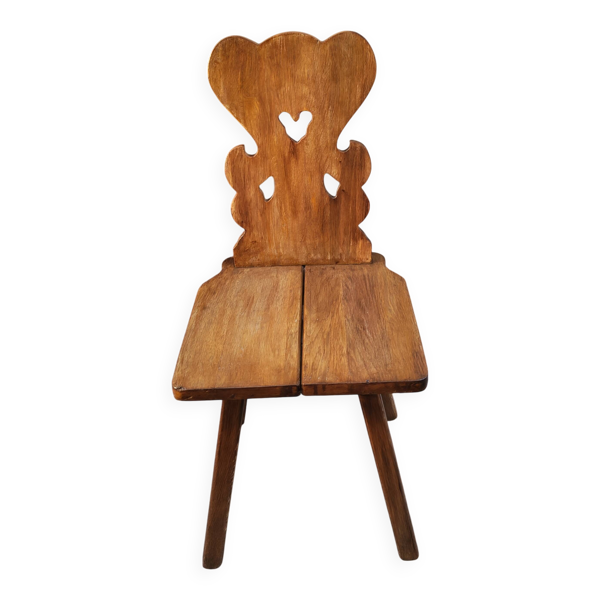 Chaise folk en bois massif, 1960 — Beyit