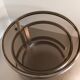 2 vintage 1970s smoked glass and brushed metal nesting coffee tables