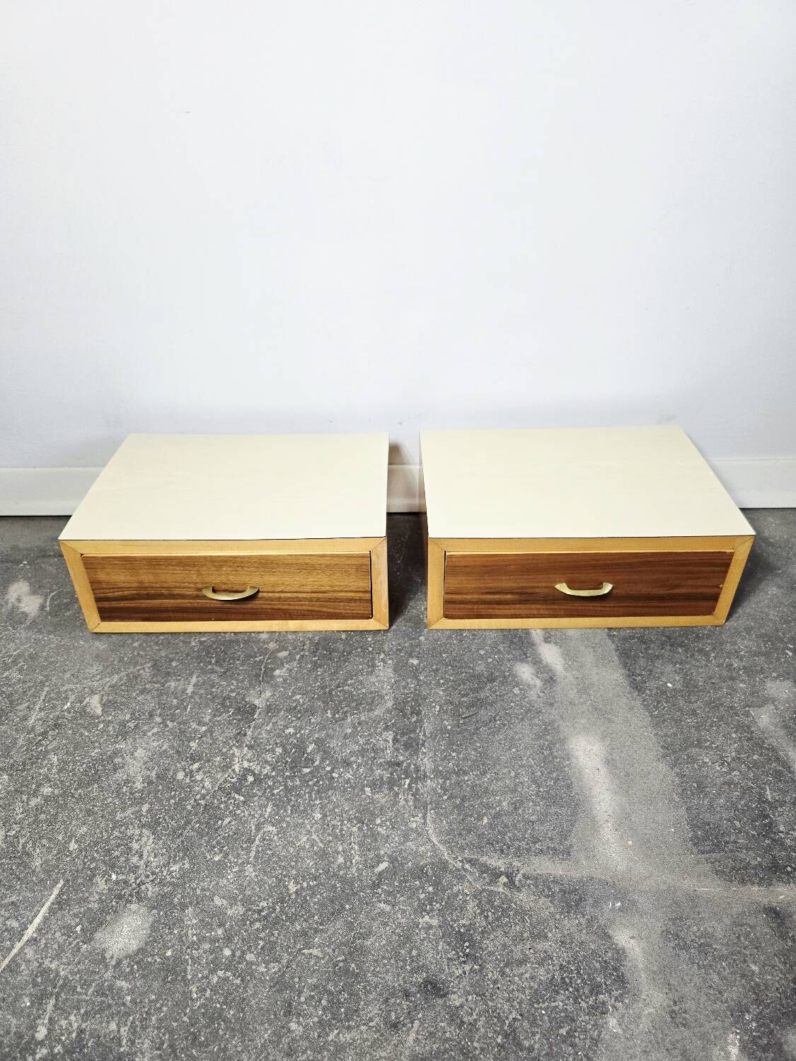 70s Floating Wall-Mounted Nightstand/Drawer