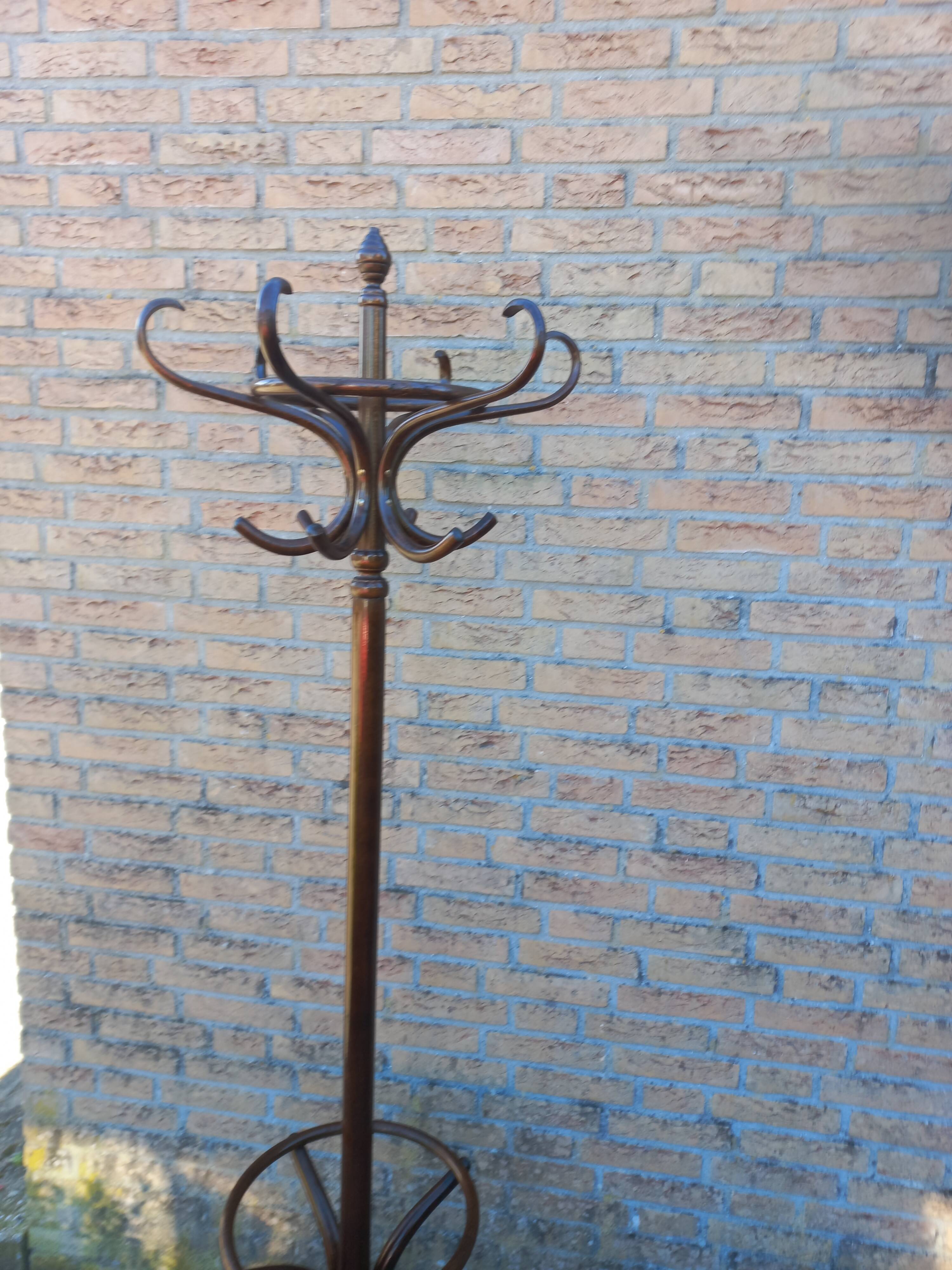 Vintage houten kapstok in Thonet stijl