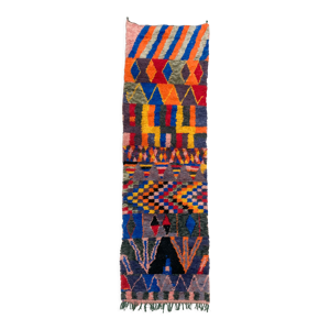 Tapis berbère marocain - multicolores