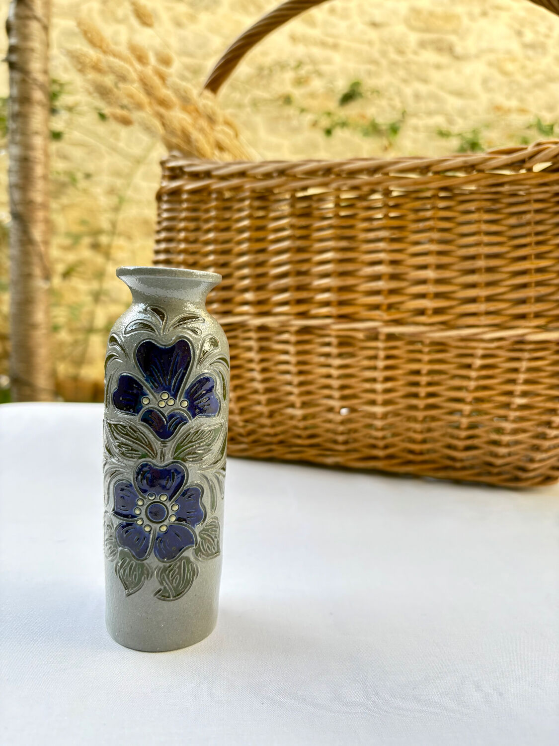 Alsace stoneware soliflore