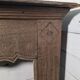 19th-century solid oak fireplace