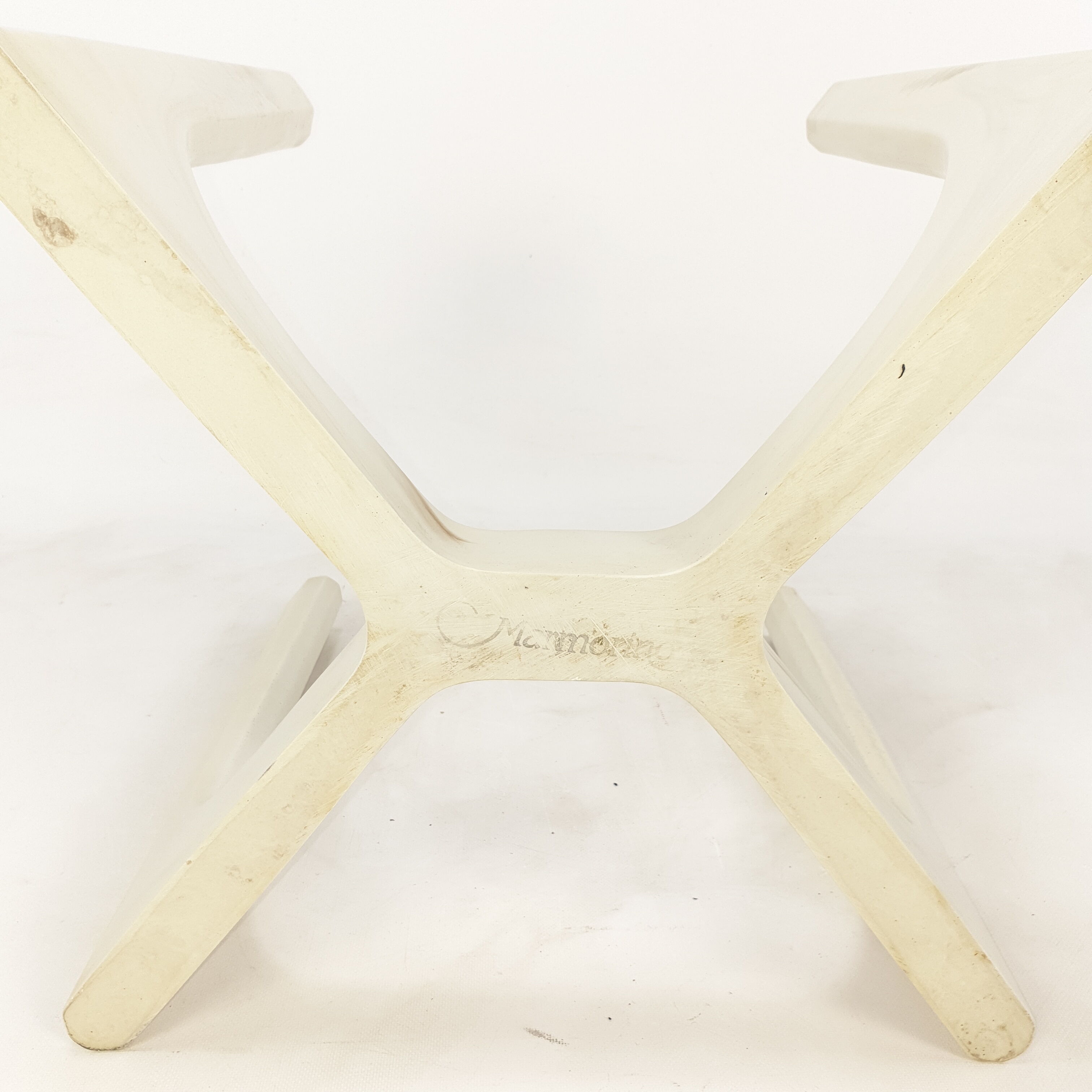 Table basse italienne marmorino du milieu du siècle, années 1950