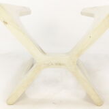 Table basse italienne marmorino du milieu du siècle, années 1950