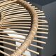 Suspension rattan saucer iron frame D:120 H:60