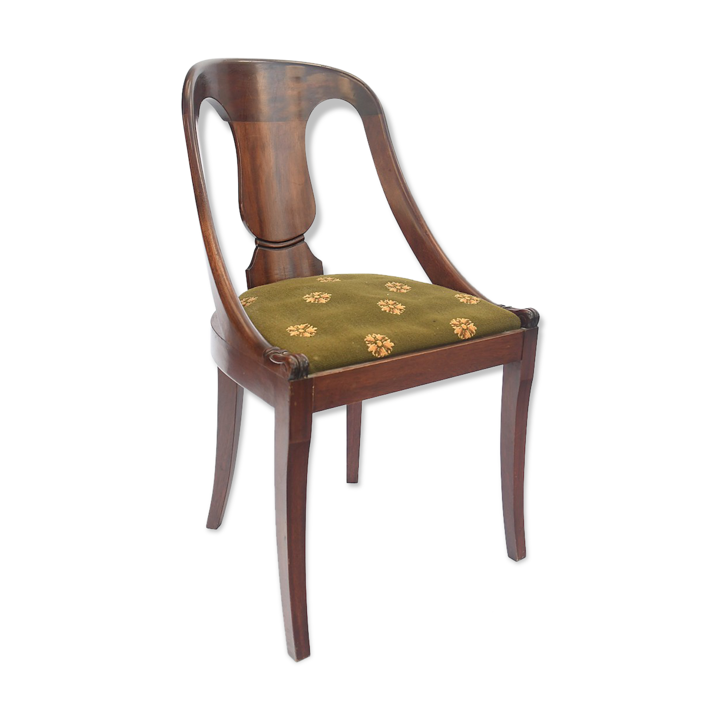 Chaise gondole de style Empire