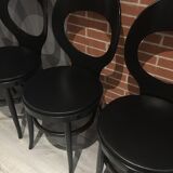 Suite of 4 Baumann chairs, model "seagull"