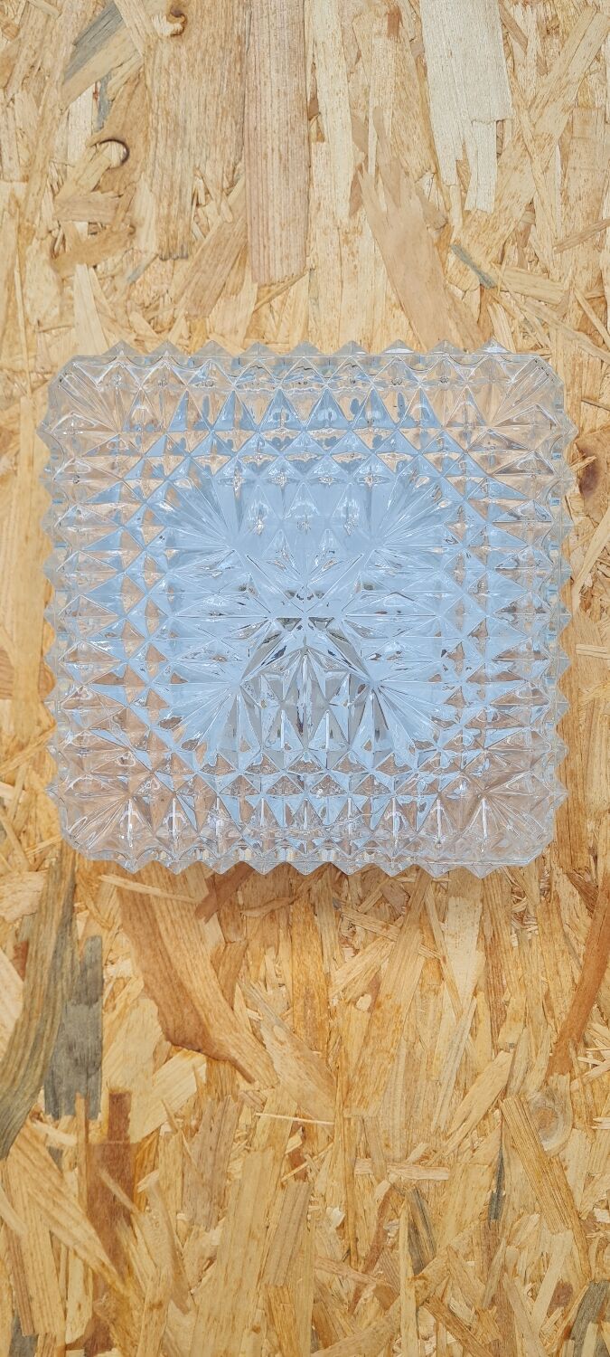 Chiseled glass ceiling lamp