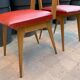 1960s skai compass leg chairs