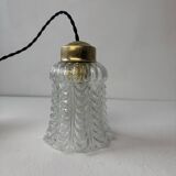 Ancien lustre cascade vintage 3 feux 1960